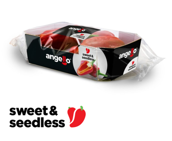 Angello Seedless Sweet Pepper - Product Image with Logo