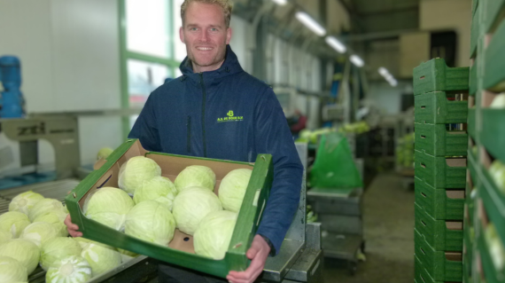 Joris de Boer met witte kool Kilacees