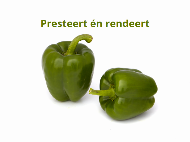 Botiful groene paprika