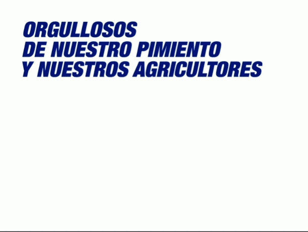 Orgullosos de nuestro pimiento y nuestros agricultores
