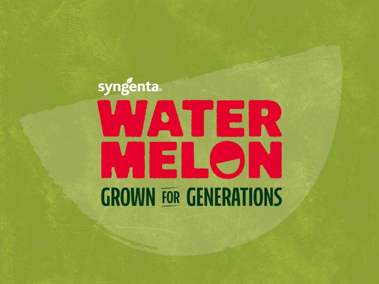 Syngenta Watermelon Grown for Generations Logo on Light Green Background